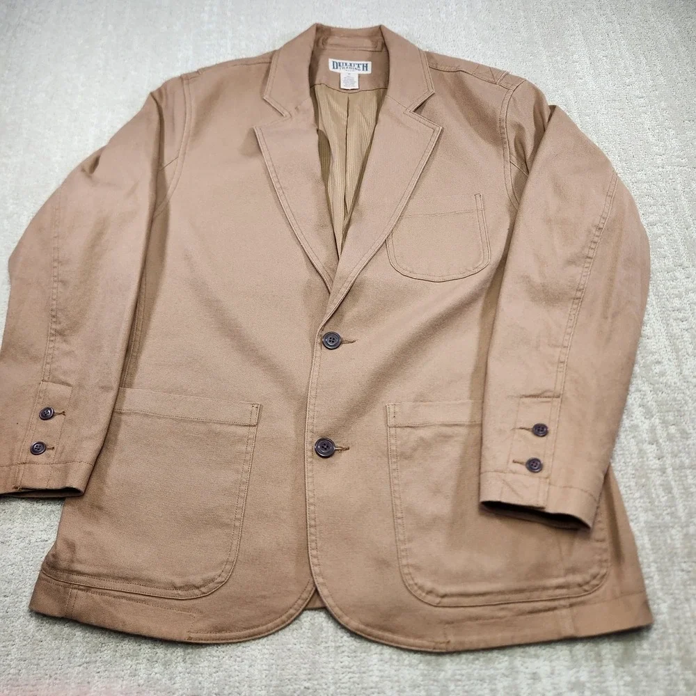 Duluth Blazer Men Medium Flex Firehose Presentation Stretch‎ Canvas Sport Coat